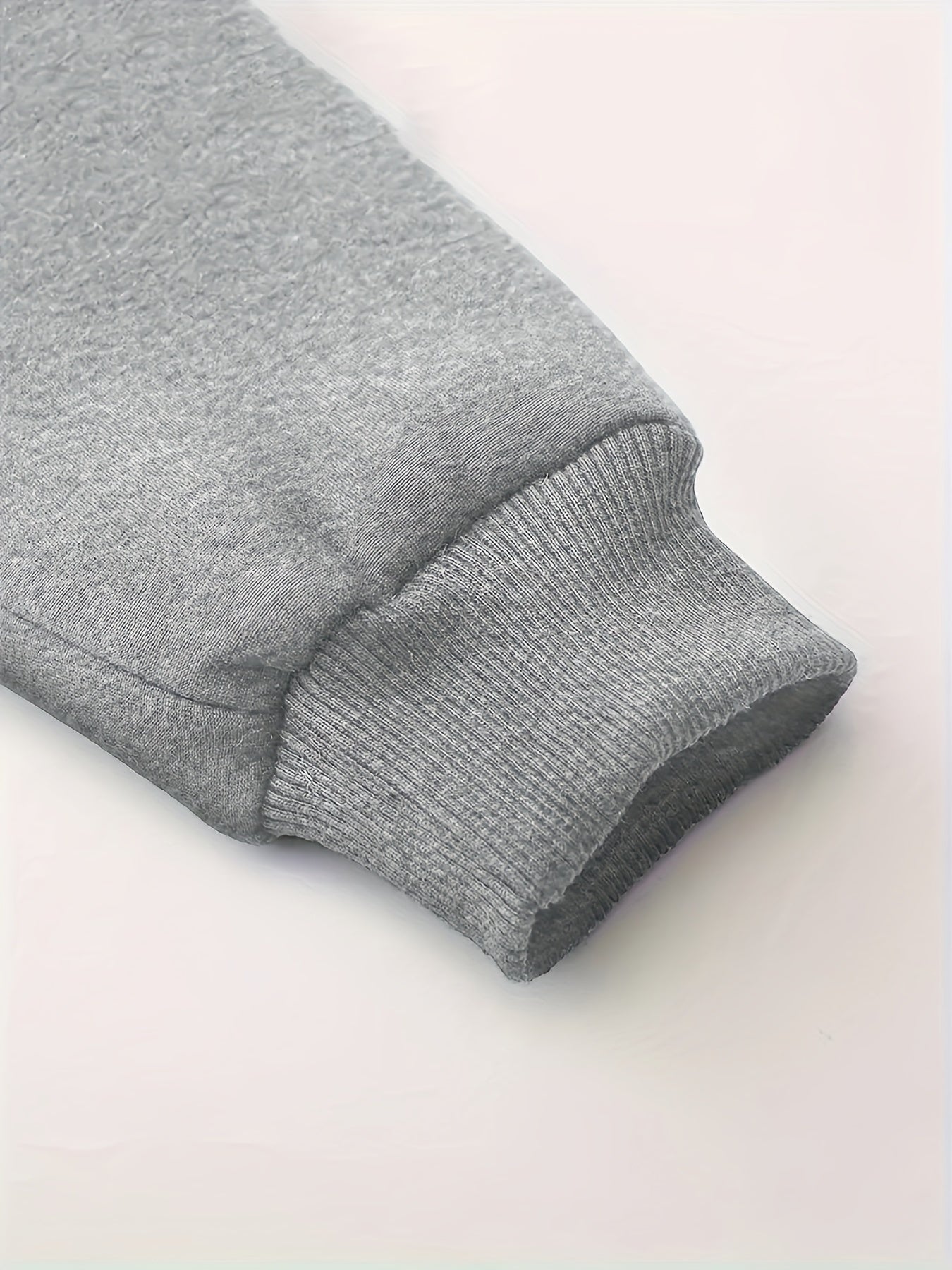 Cozy Fleece-Lined Hoodie with Humorous Letter 😃
