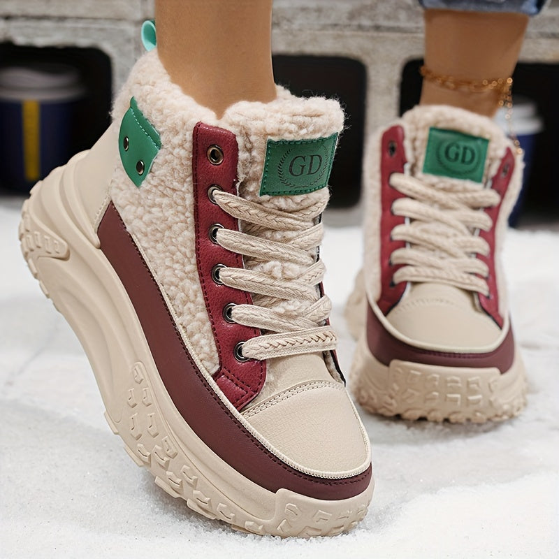 Thick And Warm Boots With Velvet For Women And Students