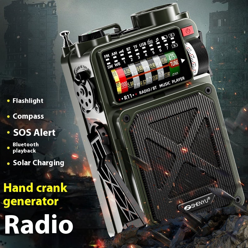 Indispensable Emergency Radio With Crank To Power Generation and Solar Charging 📻
