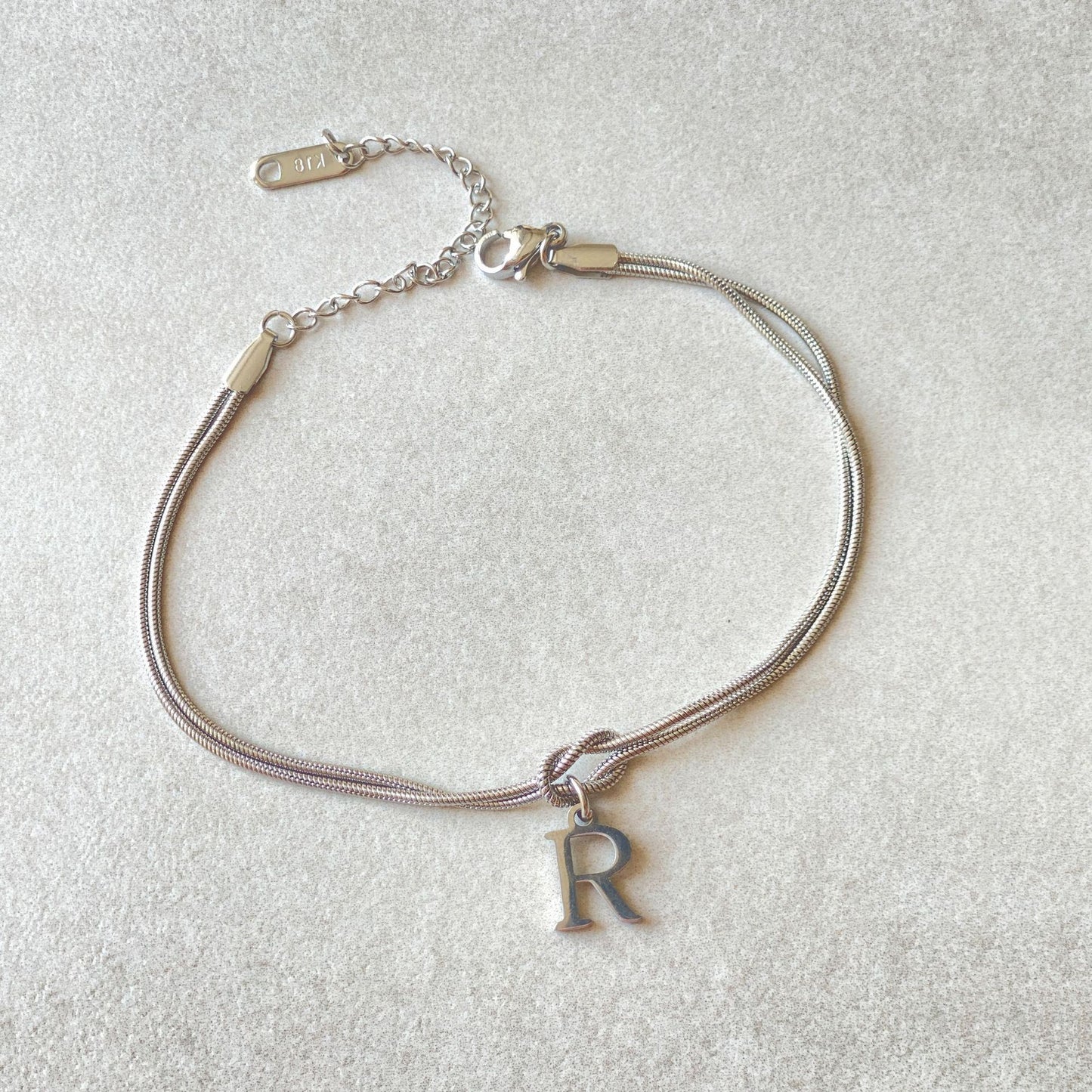 Wonderful A-Z Love Knot Bracelets For Couple