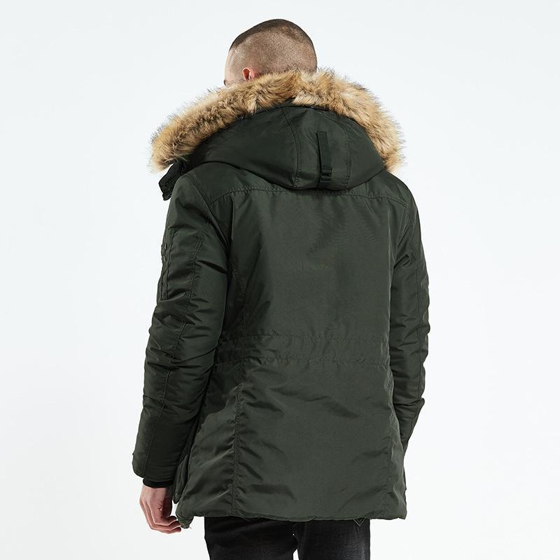 Men Winter Long Cotton Jacket Warm Clothing - A Trust Market