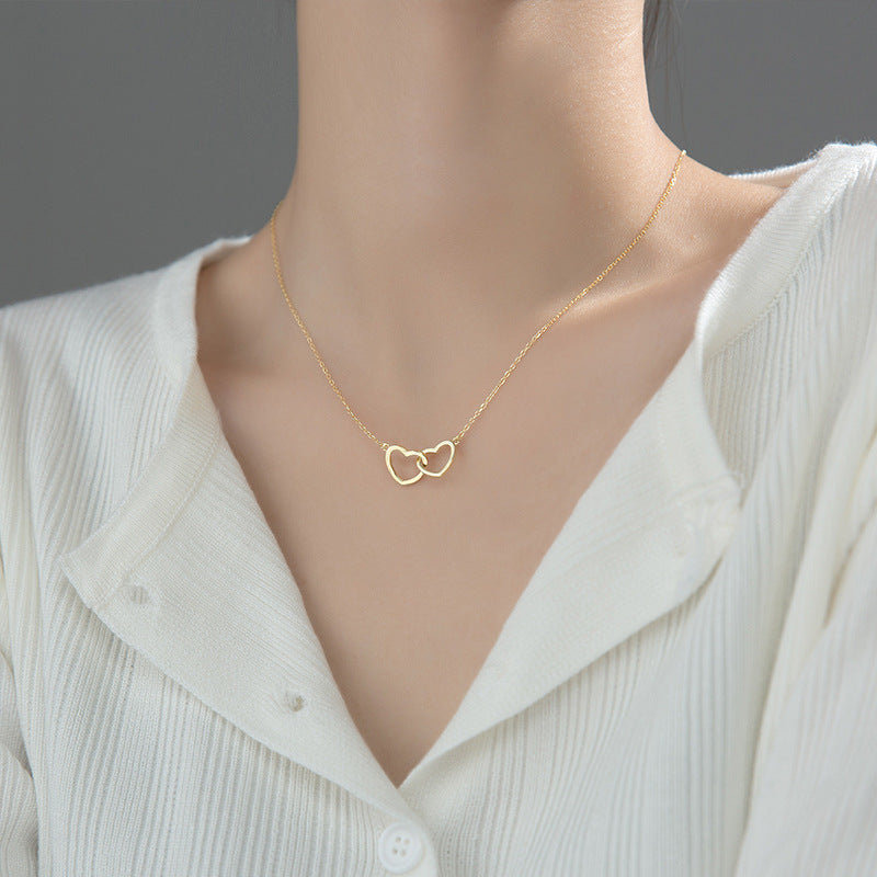 Beautiful Double Heart Necklace 💕