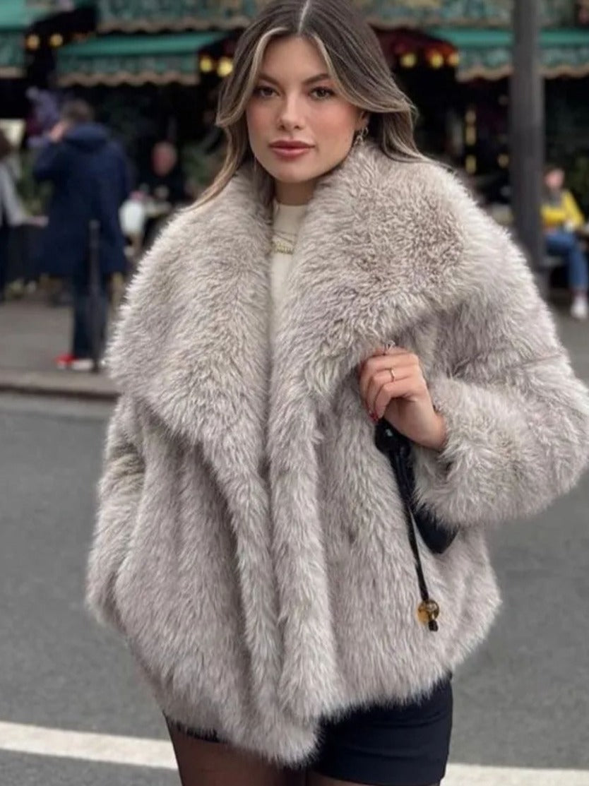 Fashion Winter Plush Coat For Women
