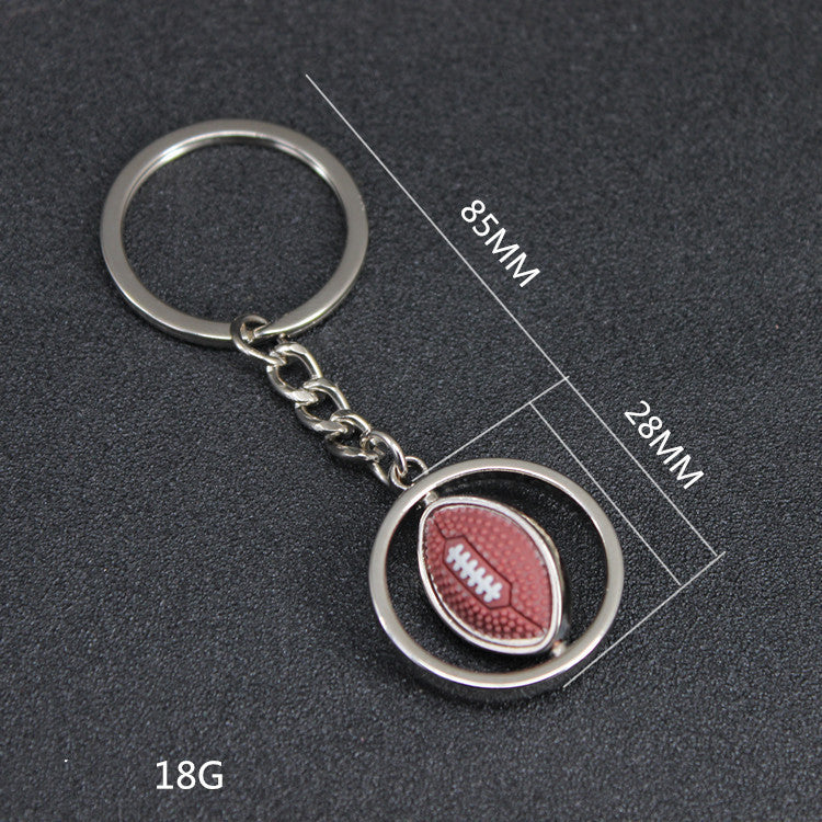 Fantastic Rotating American Football Keychain