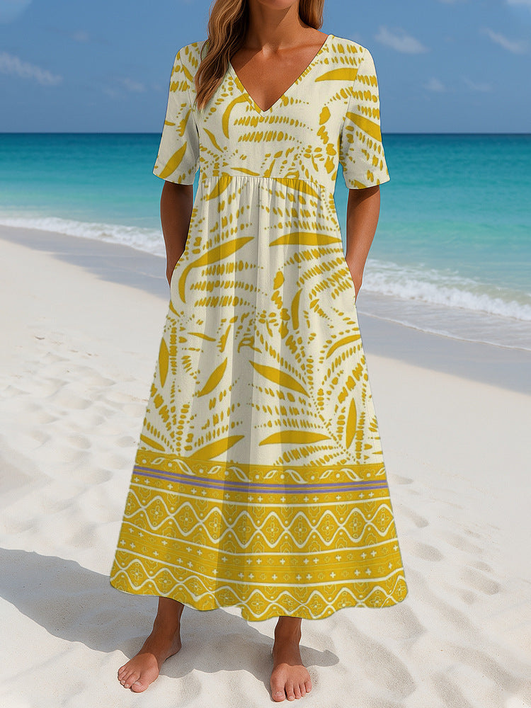 Women's Loose Fashion. Short Sleeve Dress