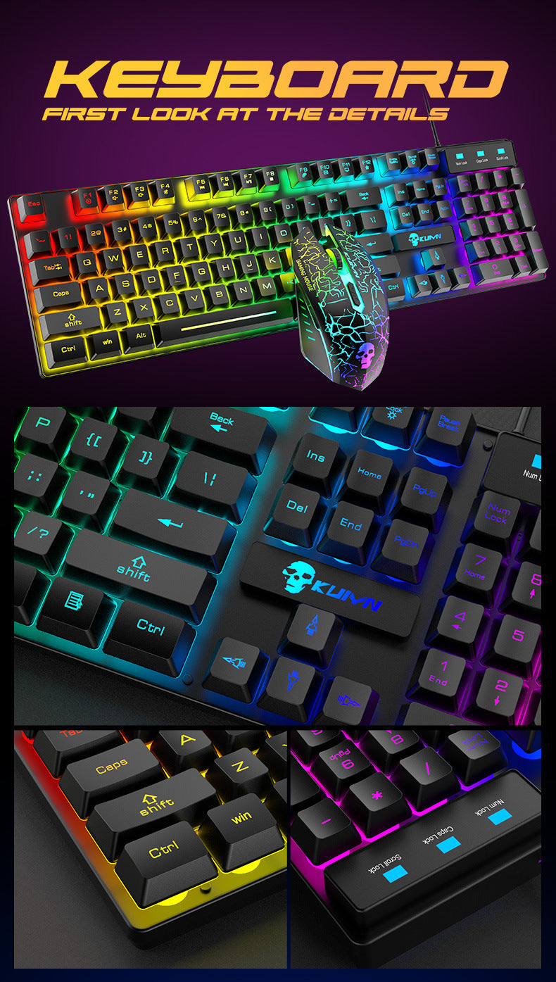 Great Luminous Keyboard And Mouse Set