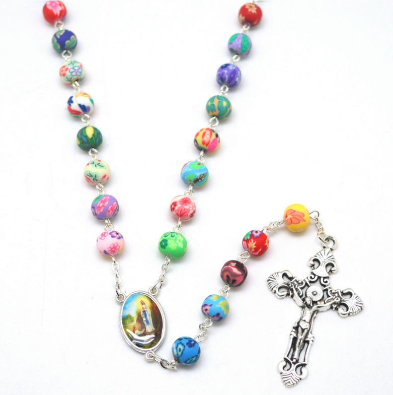 Wonderful Virgin Mary & Jesus Rosary Necklace