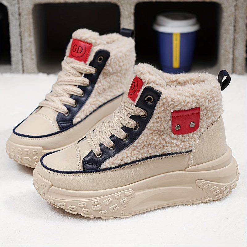 Thick And Warm Boots With Velvet For Women And Students