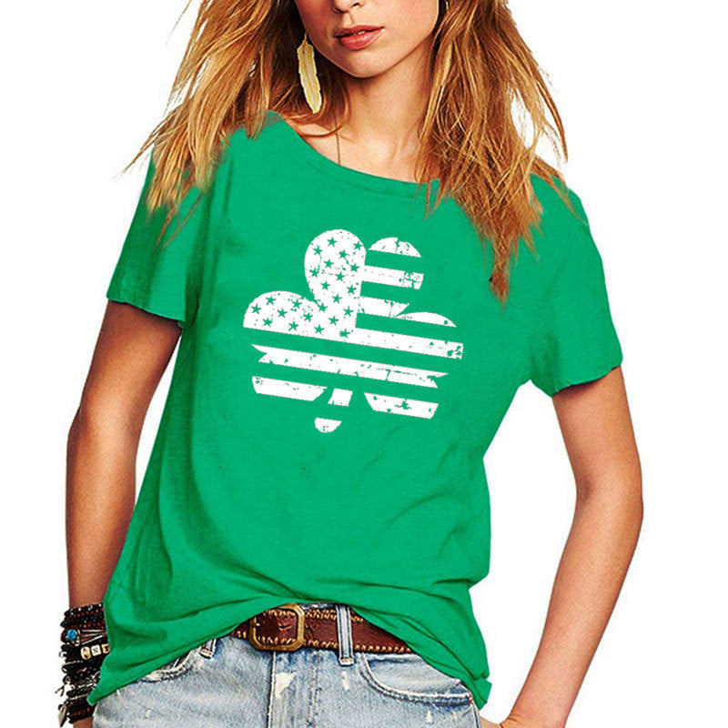 Wonderful Pure Cotton Short Sleeve T-Shirt For St. Patrick's Day ☘️