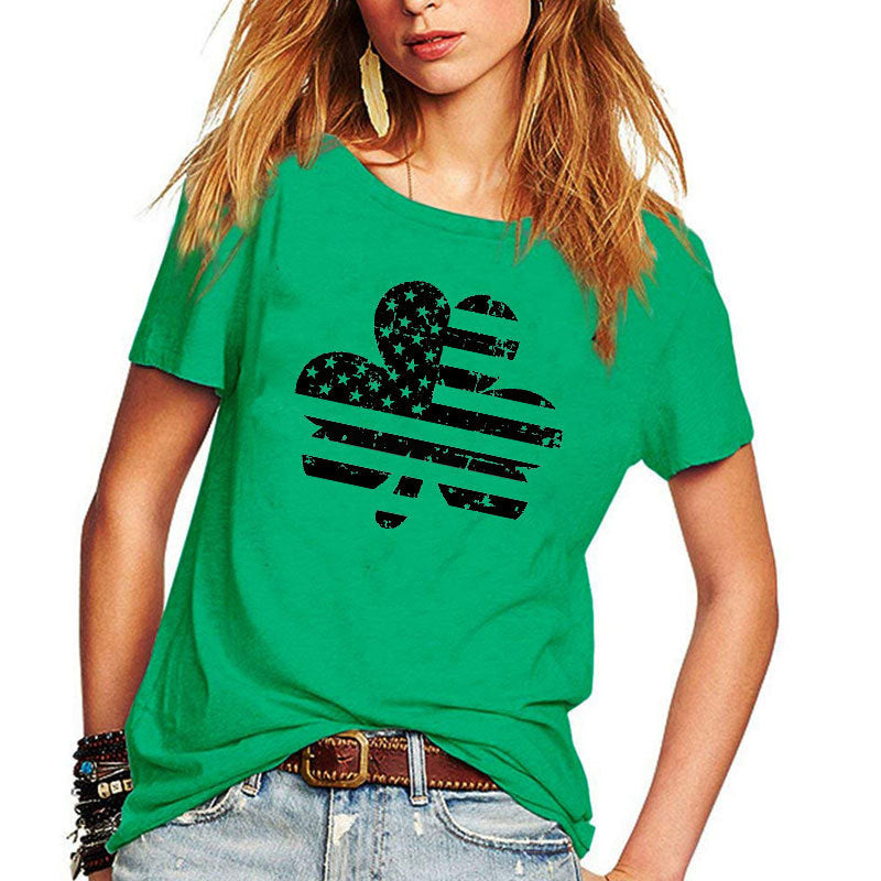 Wonderful Pure Cotton Short Sleeve T-Shirt For St. Patrick's Day ☘️
