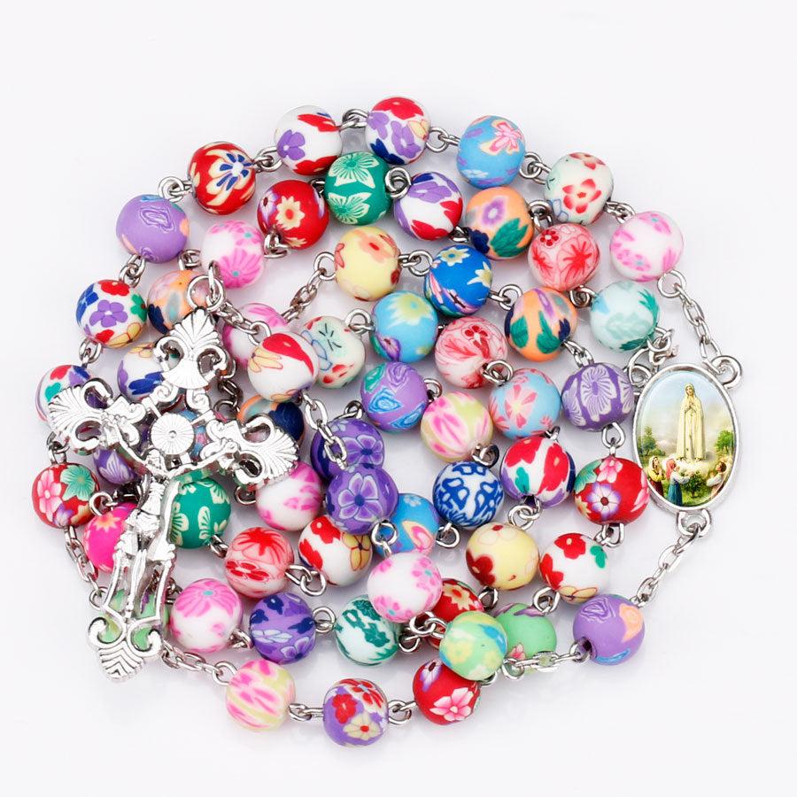 Wonderful Virgin Mary & Jesus Rosary Necklace