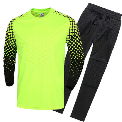 Goalkeeper Long Sleeve And Pants Suit For Soccer / Football