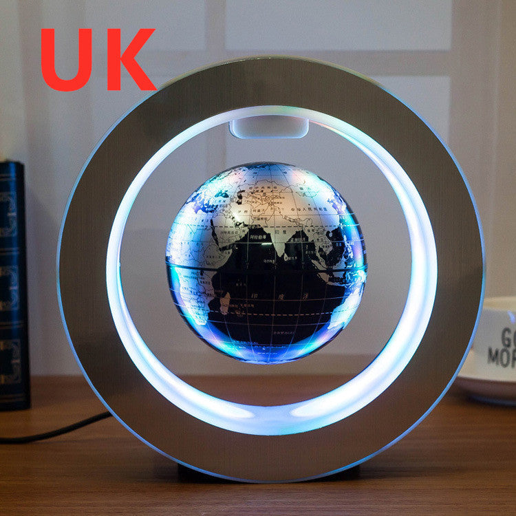 Fantastic World Map Floating Globe In Magnetic Levitation