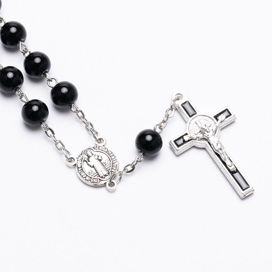 Catholic Rosary Bracelet With Dripping Cross Connector 📿