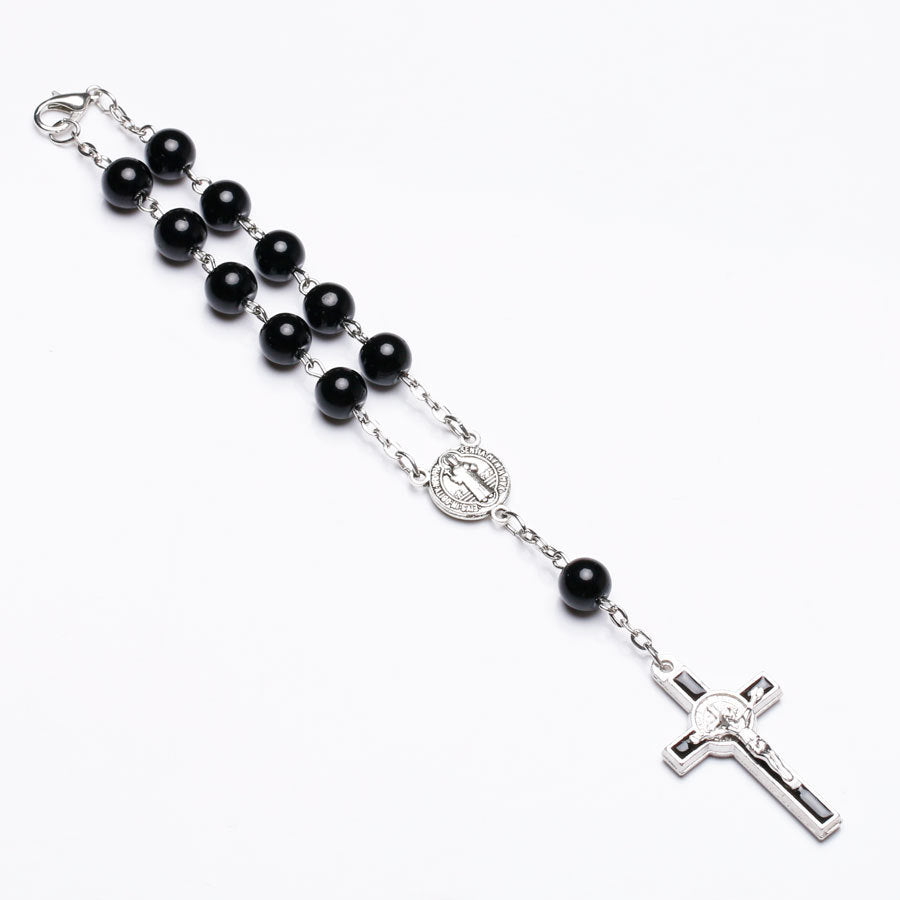Catholic Rosary Bracelet With Dripping Cross Connector 📿