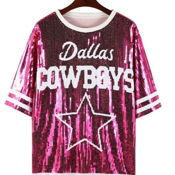 Wonderful Sequins Cowboys American Football Uniform (Sale 🚨)
