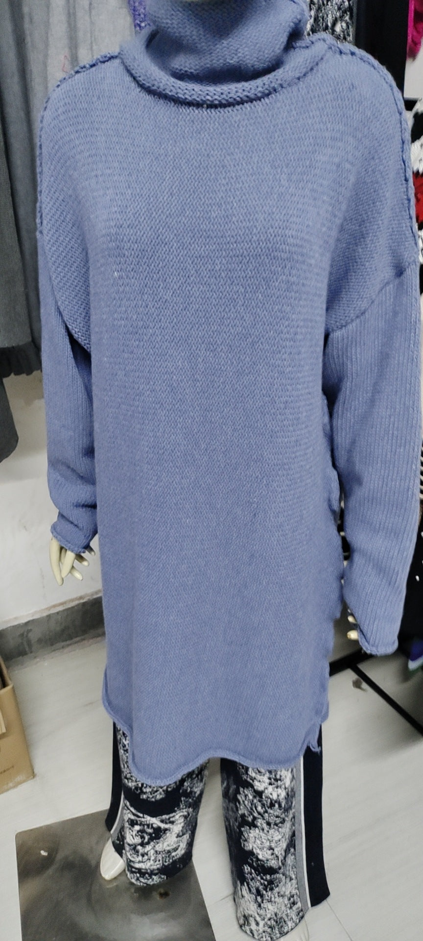 Wonderful Three-needle Craft Long-sleeved Sweater