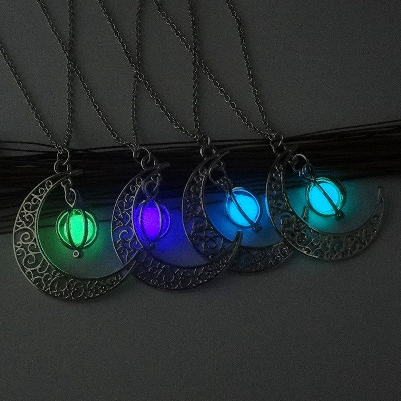 Fabulous Moon or Turtle Luminous Necklace - A Trust Market