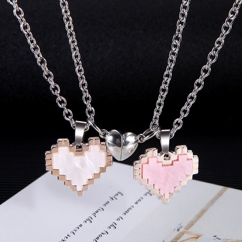 Wonderful Magnetic Heart-shaped Necklace For Couple 💖