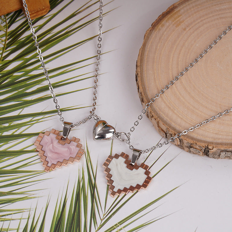 Wonderful Magnetic Heart-shaped Necklace For Couple 💖