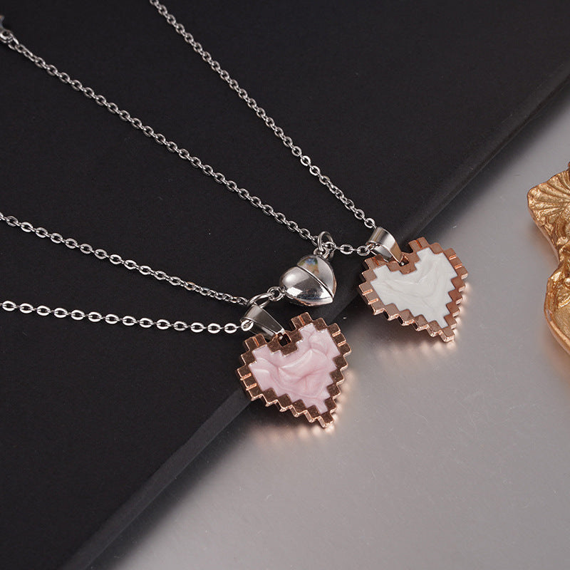 Wonderful Magnetic Heart-shaped Necklace For Couple 💖