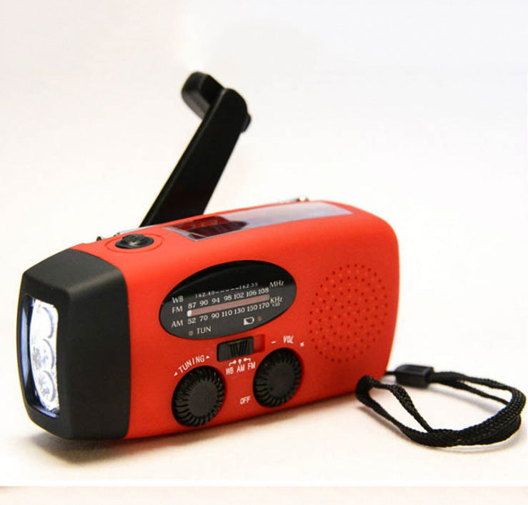 New Solar Hand Crank USB Charging Radio Flashlight 📻🔦