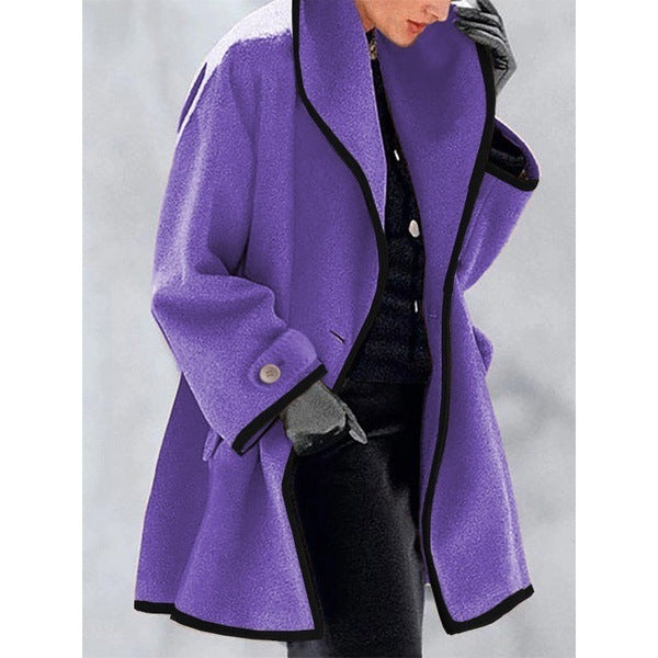 Fantastic Round Neck and Hooded Woolen Coat