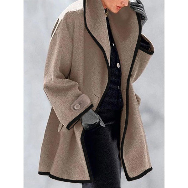 Fantastic Round Neck and Hooded Woolen Coat