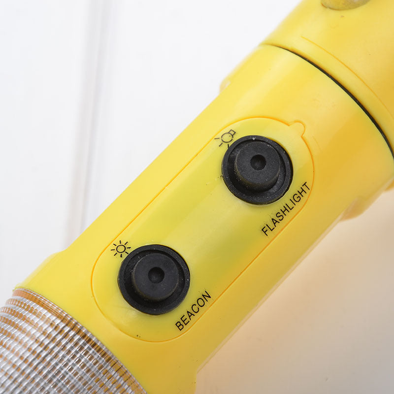 Car Auto LED Torch Flashlight Emergency, Safety Hammer And Belt Cutter