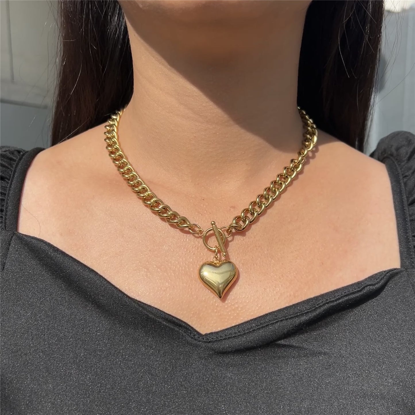 Beautiful Stainless Steel Heart Pendant 📿