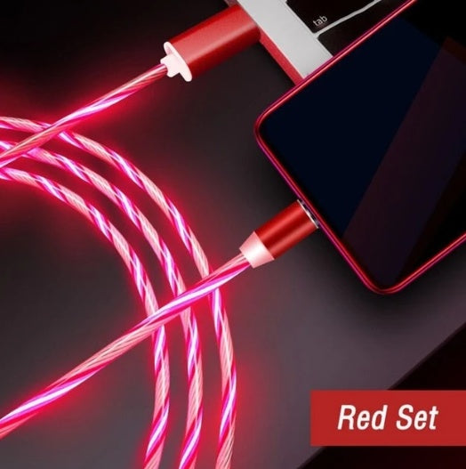 Flowing Light Magnetic Cable For Phones Charging
