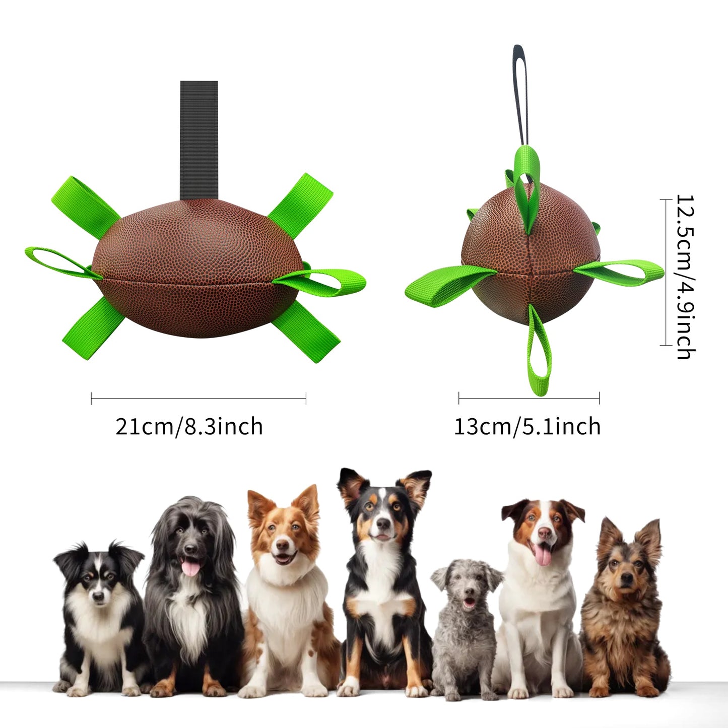 American Football With Straps For Dog and Cats