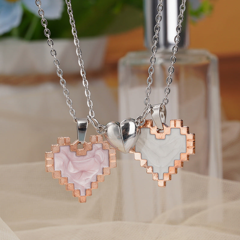 Wonderful Magnetic Heart-shaped Necklace For Couple 💖