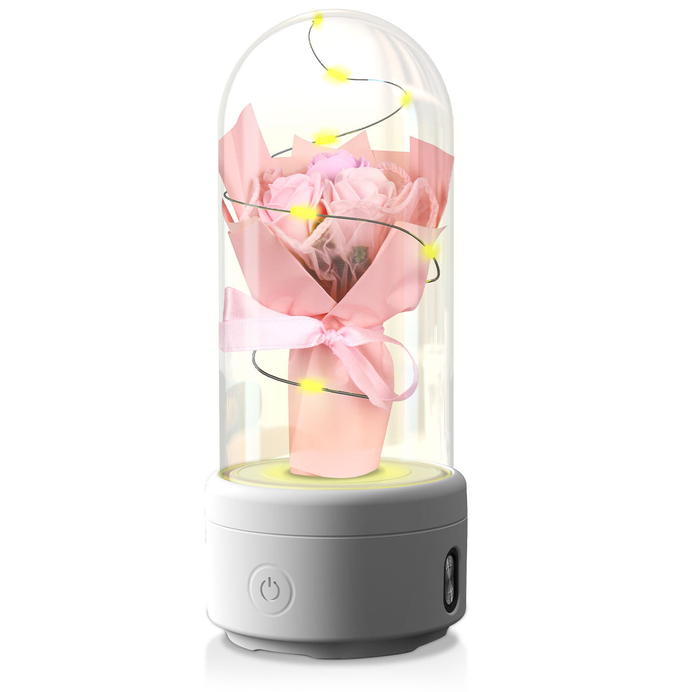 Creative 2 In 1 Bouquet LED Light And Bluetooth-compatible Speaker - A Trust Market