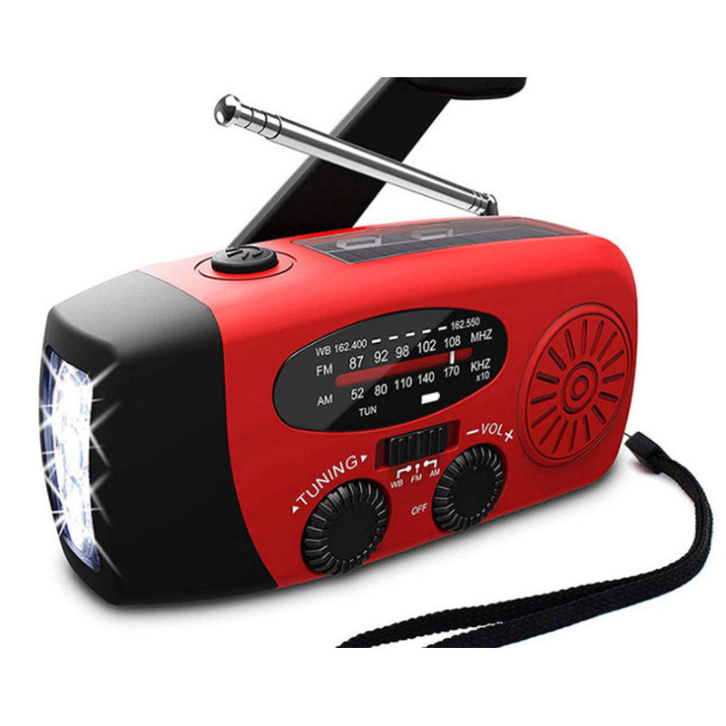 New Solar Hand Crank USB Charging Radio Flashlight 📻🔦