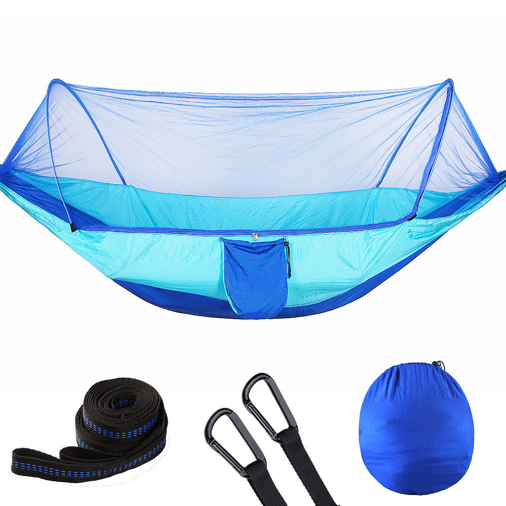 Fully Automatic Quick Opening Hammock With Mosquito Net - A Trust Market