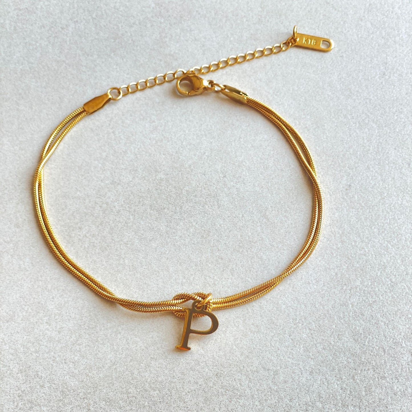 Wonderful A-Z Love Knot Bracelets For Couple