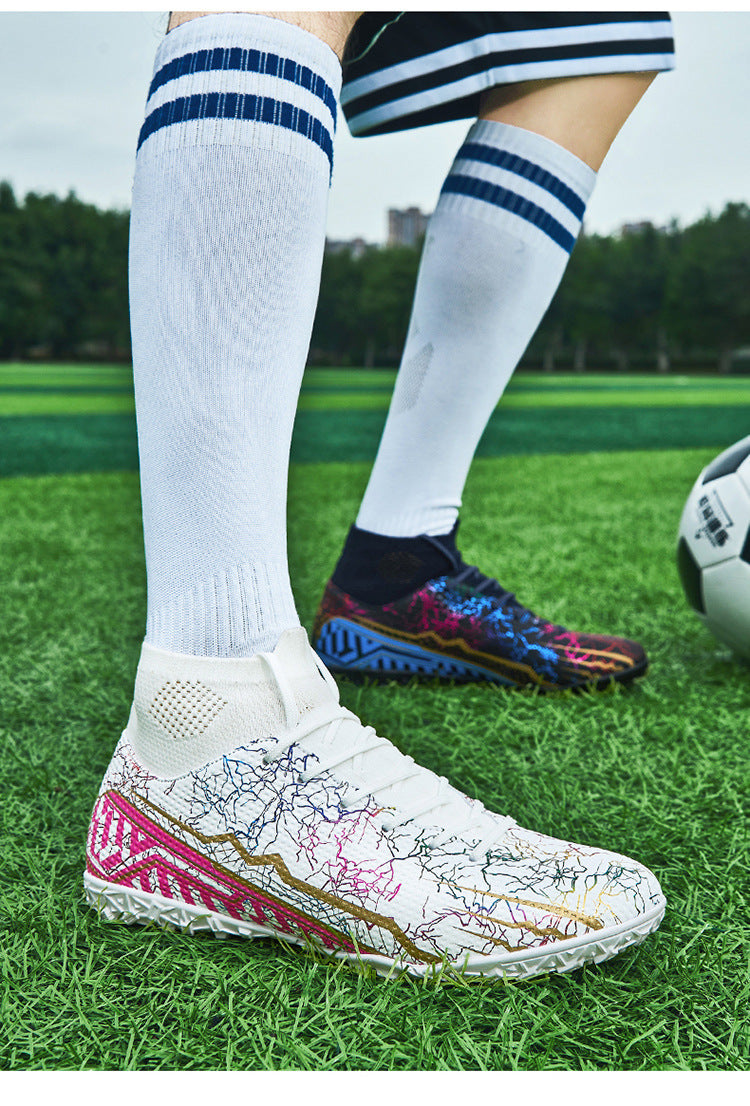 High-top Youth Short And Long Nail Soccer Shoes For Turf or Grass - A Trust Market