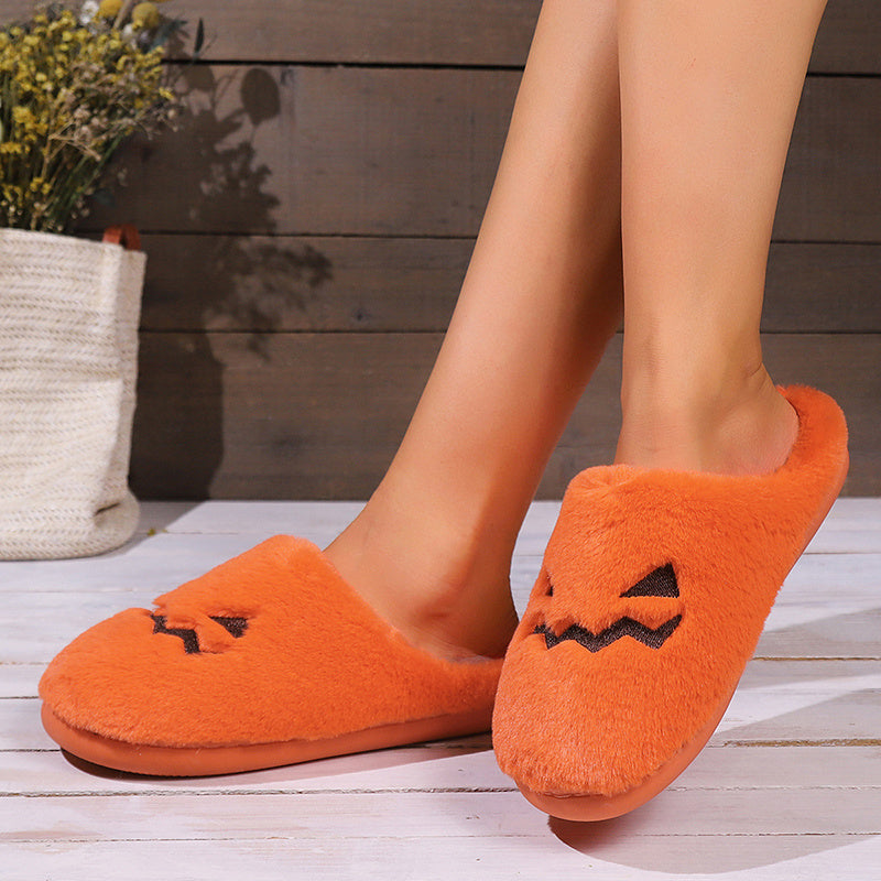 Cute Halloween Pumpkin Slippers - A Trust Market