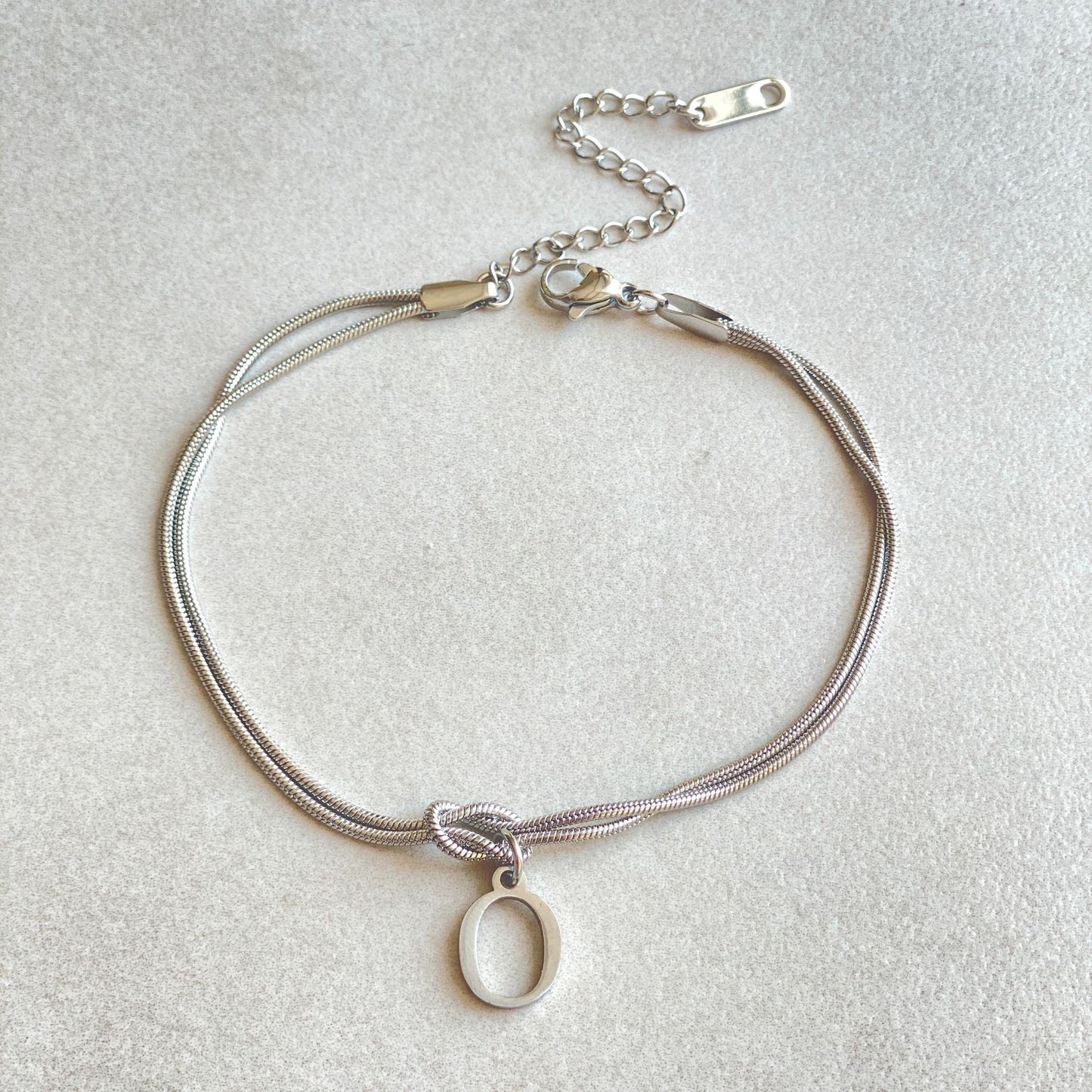 Wonderful A-Z Love Knot Bracelets For Couple