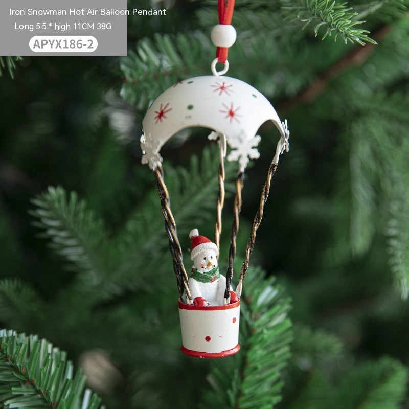 Nordic Christmas Tree Hangings Balloon And Parachute Pendant