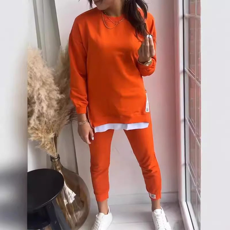 Beautiful Casual Sweatshirt And Slim-fit Trousers