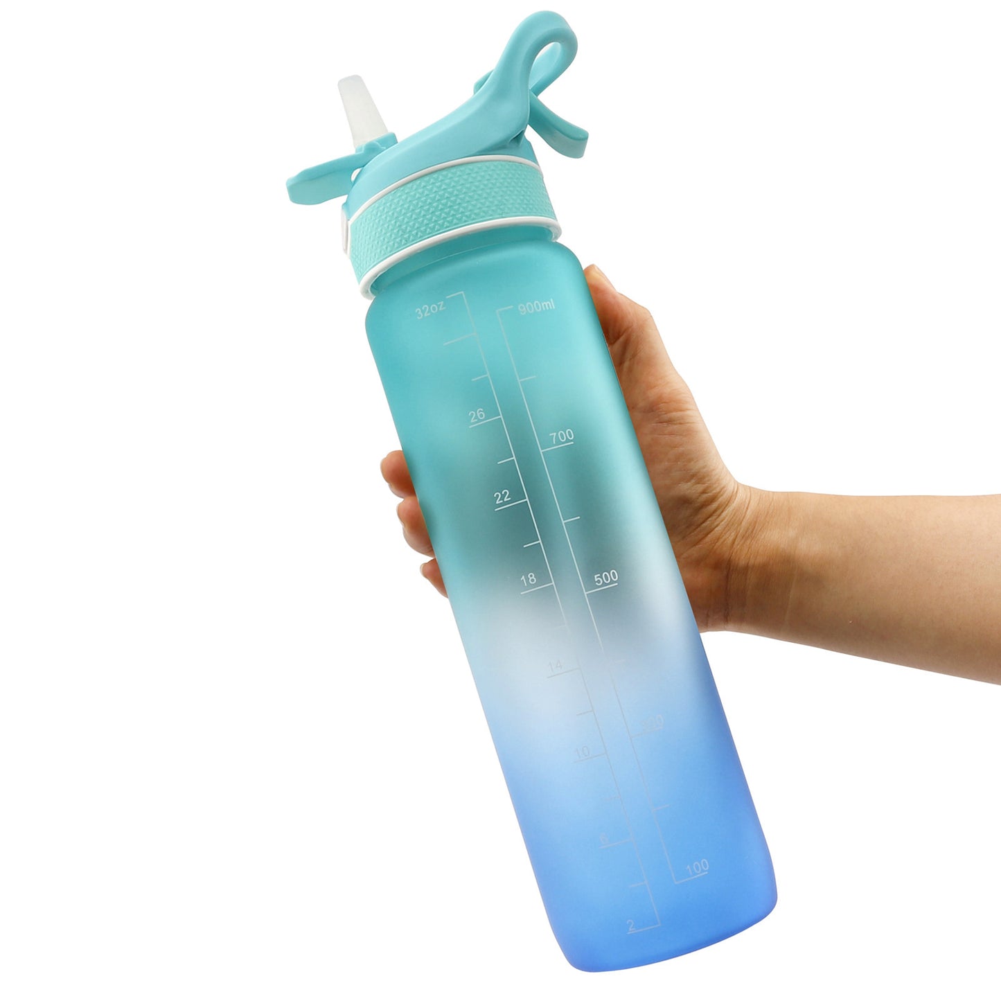 Water Bottle Scrub Bounce Cover Straw Space Cup Sports Water Bottle - A Trust Market