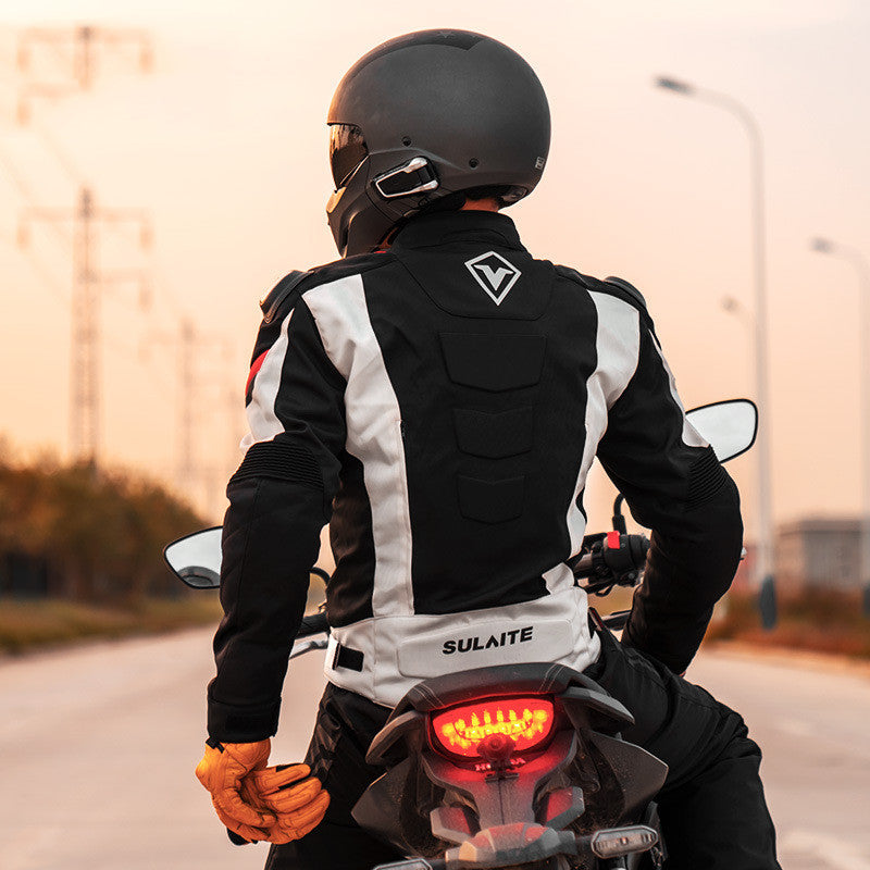 Motorcycle Mesh Riding Clothes Four Seasons Breathable Anti-fall Suit