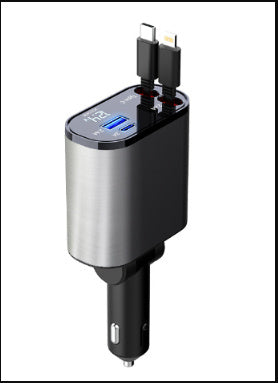 Great Super Fast Car Charger 100W With USB And TYPE-C Adapter