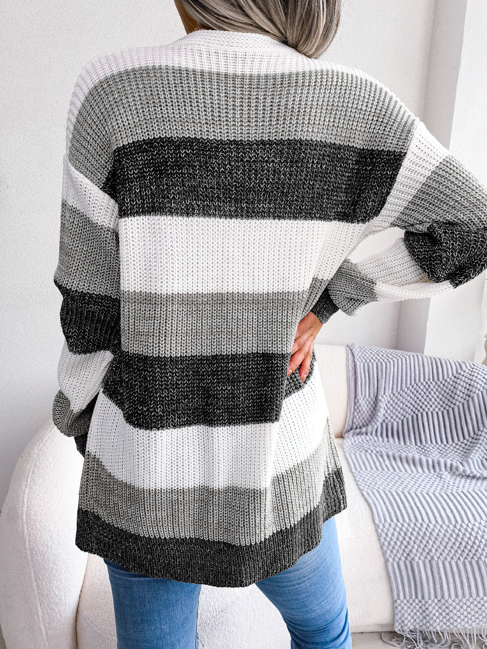 Casual Plaid Sweater for Women