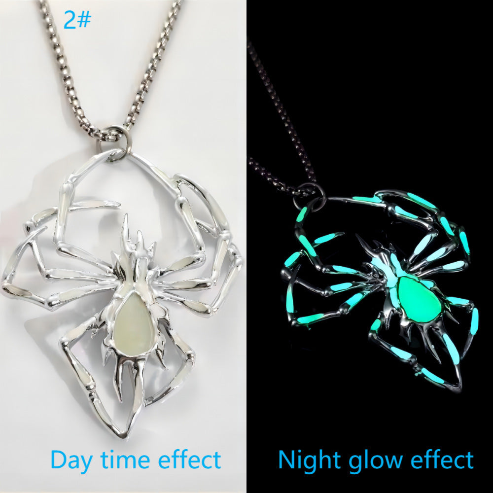 Creative Luminous Spider Necklace