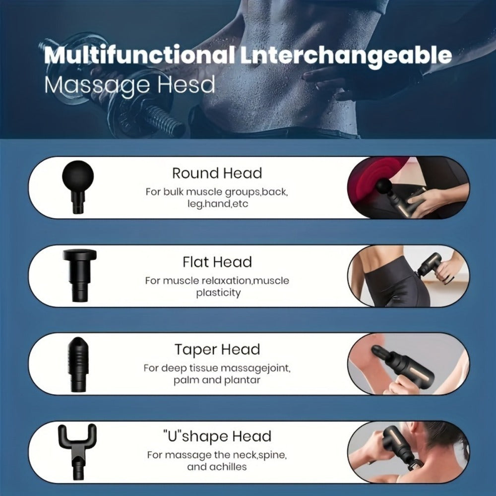 Great Portable Fascia Gun For Muscle Relaxer With Rechargeable USB