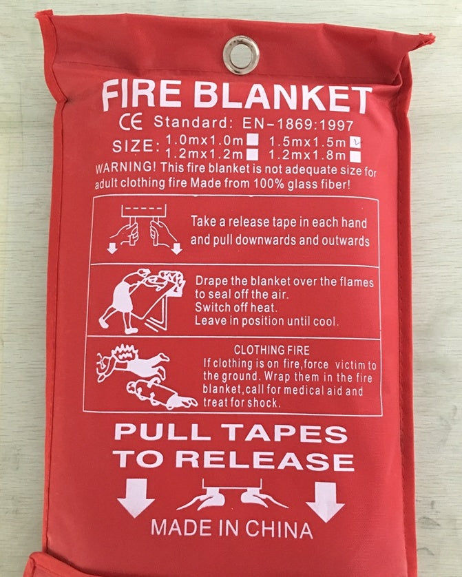 Emergency Fiberglass Fire Blanket Cover For Flame Retardant