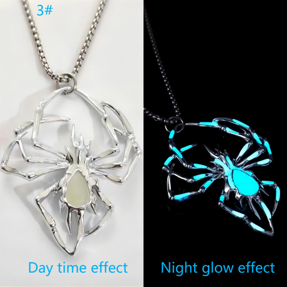 Creative Luminous Spider Necklace